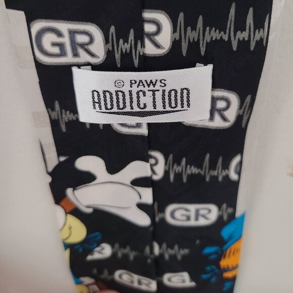 Vintage Paws Addiction Surgeon Doctor Garfield Odie Cat Dog Necktie - Picture 2 of 4